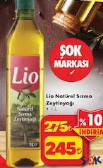 LİO NATÜREL SIZMA ZEYTİNYAĞI 1 L fiyat ve kampanya bilgisi